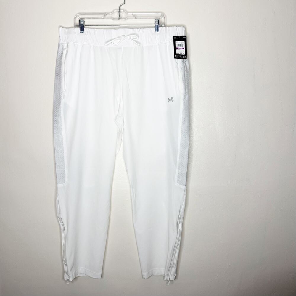 Under Armour UA W’s Squad 3.0 White Warmup Pants Loose Women’s Size 2XL NWT